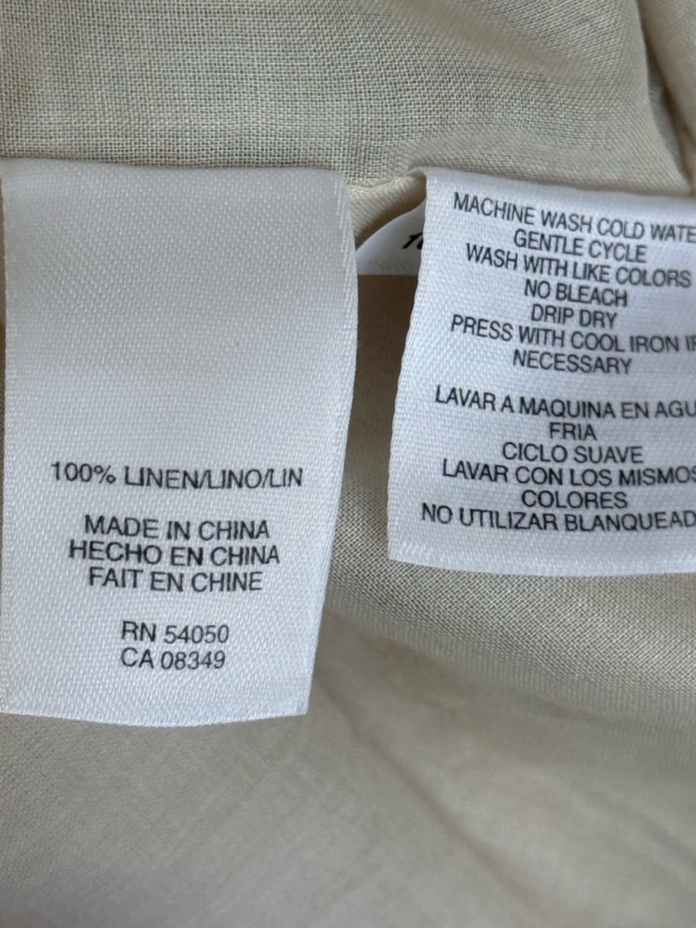 Jones New York 100% linen Dress - Picture 5 of 5